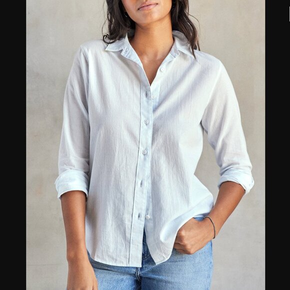 Outerknown Windrift Shirt in Clear Day | Size M - Picture 2 of 8